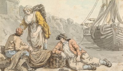 Halászok kosarakkal és hálókkal alkotó: Francis Wheatley