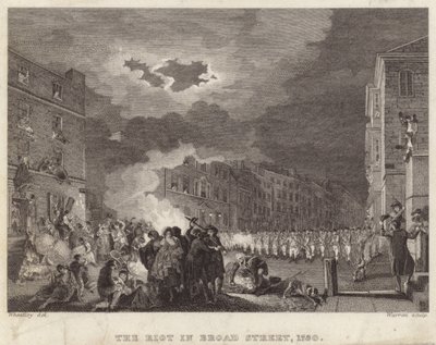 A Broad Street-i lázadás 1780-ban alkotó: Francis Wheatley