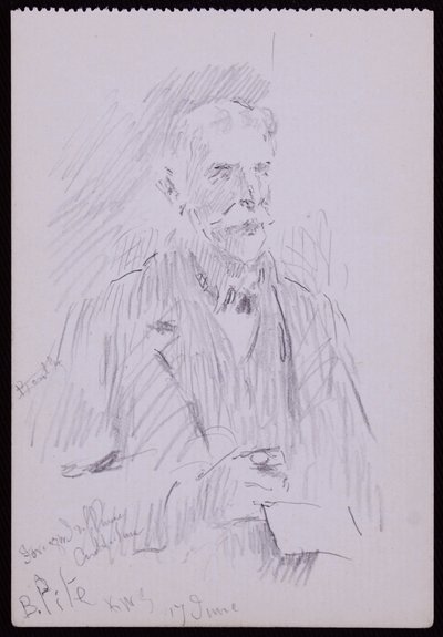 Egy Beresford Pite portréja alkotó: Francis Wilfred Lawson
