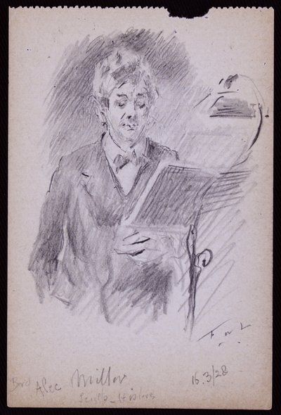 Alec Miller portréja alkotó: Francis Wilfred Lawson