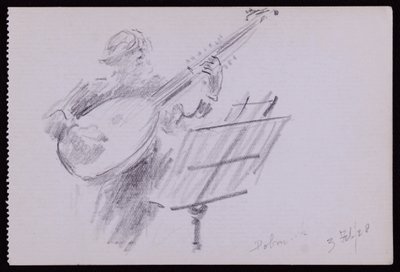 Arnold Dolmetsch portréja alkotó: Francis Wilfred Lawson