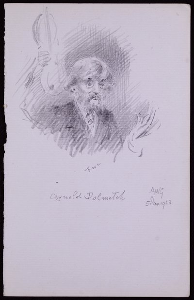 Arnold Dolmetsch portréja alkotó: Francis Wilfred Lawson