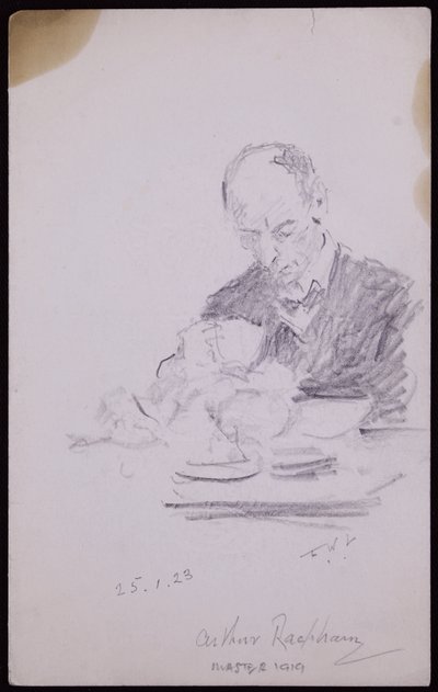 Arthur Rackham portréja alkotó: Francis Wilfred Lawson