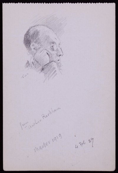Arthur Rackham portréja alkotó: Francis Wilfred Lawson