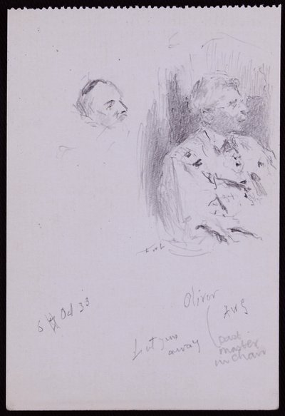 Basil Oliver portréja alkotó: Francis Wilfred Lawson