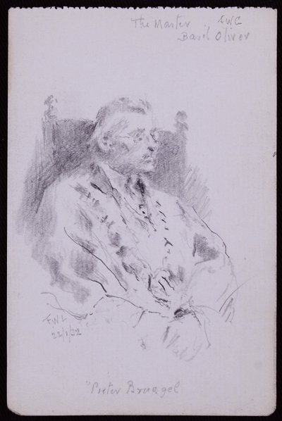 Basil Oliver portréja alkotó: Francis Wilfred Lawson