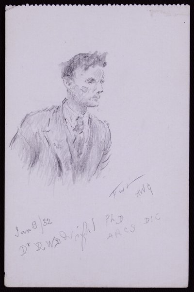 Dr.DWD Wright portréja alkotó: Francis Wilfred Lawson