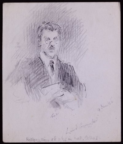 Crawford gróf és Balcarres portréja alkotó: Francis Wilfred Lawson
