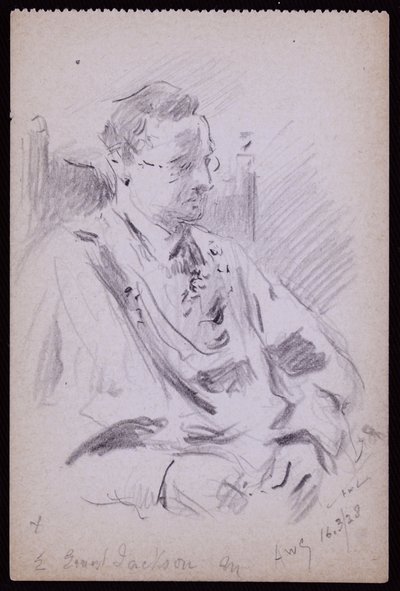 Ernest Jackson portréja alkotó: Francis Wilfred Lawson
