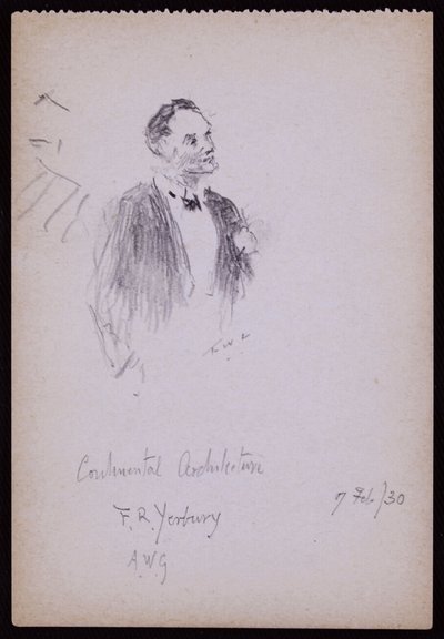 FR Yerbury portréja alkotó: Francis Wilfred Lawson
