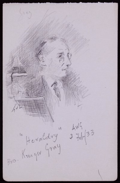 George Kruger Gray portréja alkotó: Francis Wilfred Lawson