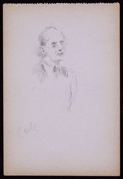 Gerald Cobb portréja, 1930 körül (ceruza papíron) alkotó: Francis Wilfred Lawson
