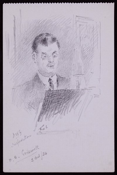HB Cresswell portréja alkotó: Francis Wilfred Lawson