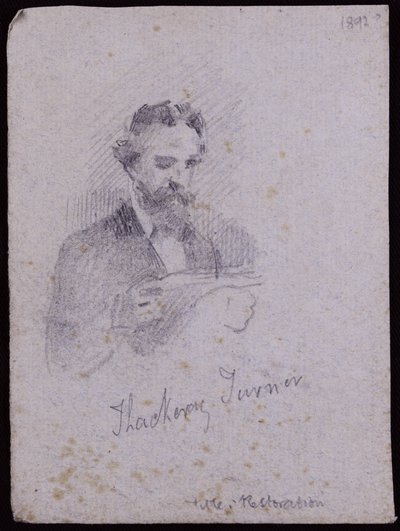 H. Thackeray Turner portréja, 1900 körül (ceruza papíron) alkotó: Francis Wilfred Lawson