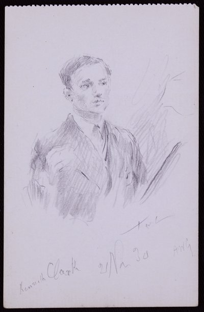 Kenneth Clarke portréja alkotó: Francis Wilfred Lawson