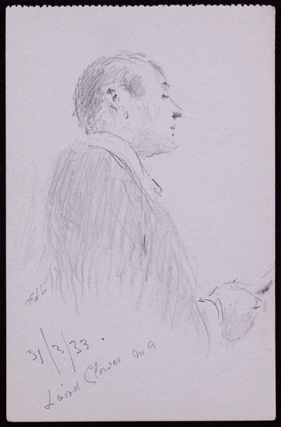 Laird Clowes portréja alkotó: Francis Wilfred Lawson