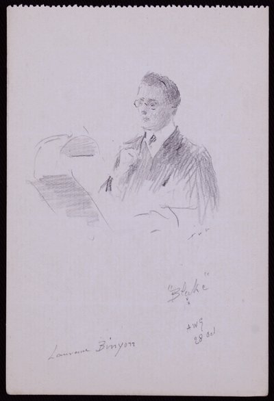 Laurence Binyon portréja alkotó: Francis Wilfred Lawson