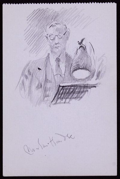 Martin Hardie portréja, 1931 körül (ceruza papíron) alkotó: Francis Wilfred Lawson