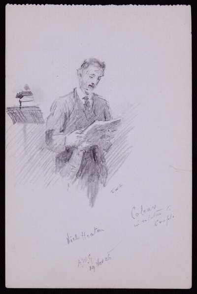Noel Heaton portréja alkotó: Francis Wilfred Lawson