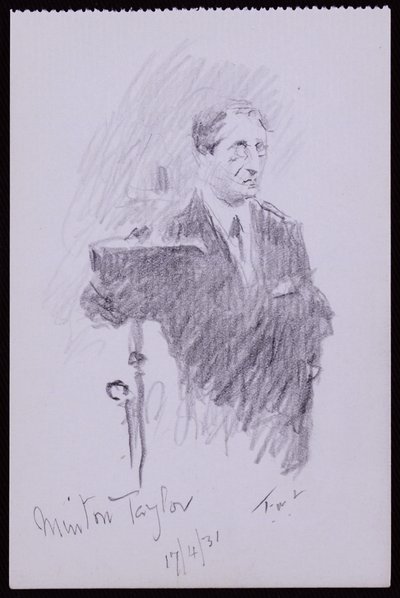 R Minton Taylor portréja alkotó: Francis Wilfred Lawson