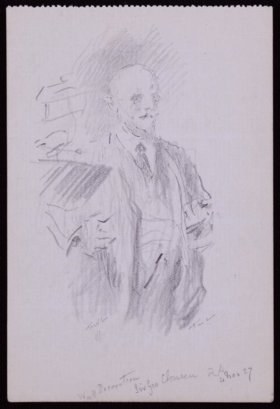 Sir George Clausen portréja alkotó: Francis Wilfred Lawson