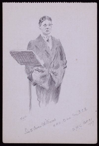 Sir Owen Williams portréja alkotó: Francis Wilfred Lawson