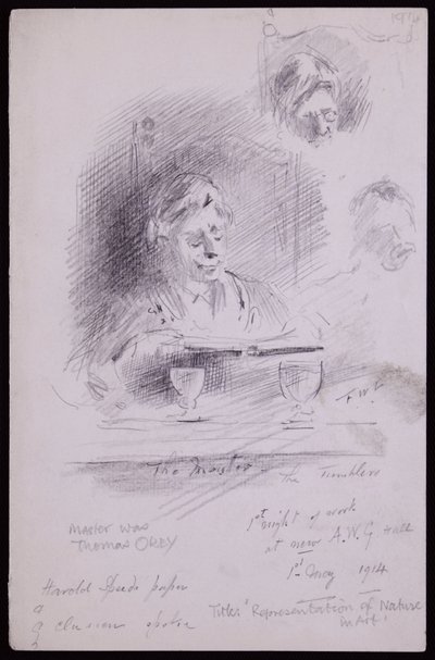 Thomas Okey portréja alkotó: Francis Wilfred Lawson