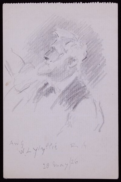 WL Wyllie portréja alkotó: Francis Wilfred Lawson