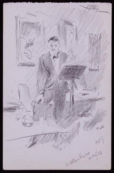 W Allan Pictor portréja alkotó: Francis Wilfred Lawson