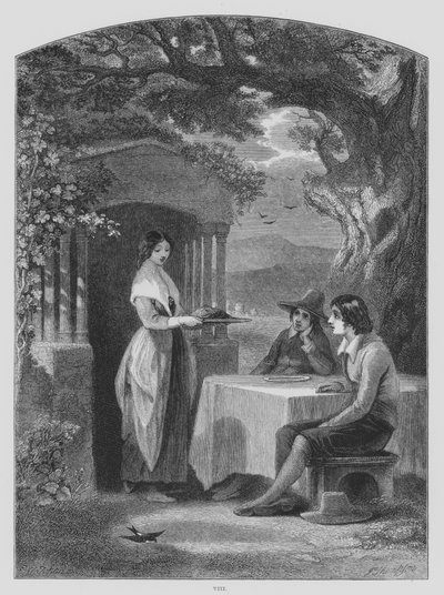 John Milton, L’Allegro (metszet) alkotó: Francis William (after) Topham
