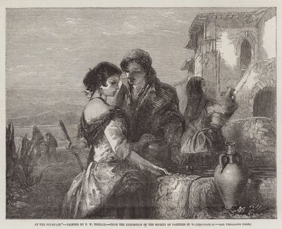 A Szökőkútnál, a Festők Társasága Vízfesték Kiállításáról alkotó: Francis William Topham