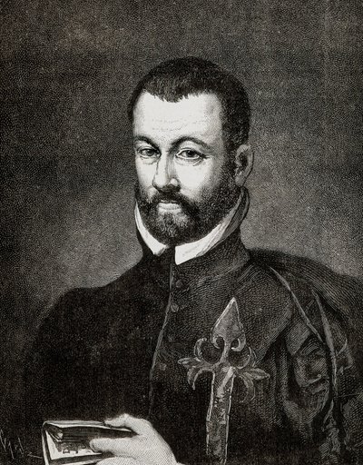 Benito ARIAS MONTANO (1527-1598) spanyol humanista és teológus portréja Francisco Pacheco festménye alapján alkotó: Francisco (after) Pacheco