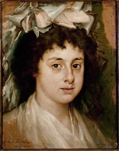 Feliciana portréja, 13 évesen (olaj, vászon, 1787 körül) alkotó: Francisco Bayeu y Subias