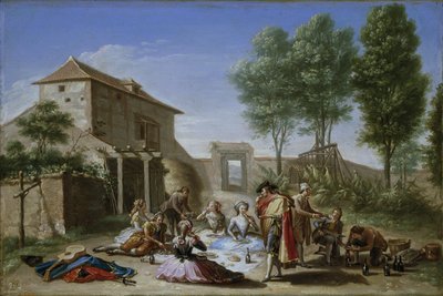 Snack in the Field, 1784-1785 körül (olaj, vászon) alkotó: Francisco Bayeu y Subias