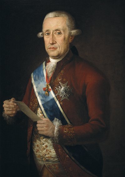 Jose Monino, Floridablanca grófja, III. Károly minisztere (olaj, vászon) alkotó: Francisco Folc de Cardona
