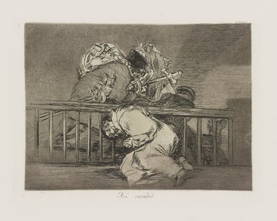 Mint? sikerrel?. (Így történt.), pl. 47 a Los desastres de la guerra (A háború katasztrófái) sorozatból alkotó: Francisco de Goya
