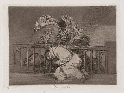 Mint? sucedi? (Így történt), 47. tábla a Los desastres de la guerrából (A háború katasztrófái) alkotó: Francisco de Goya