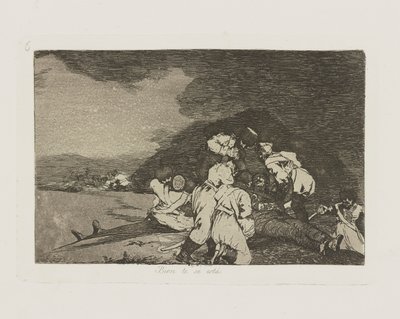 Jól vagy. (It Serves You Right.), pl. 6. A háború katasztrófái című sorozatból alkotó: Francisco de Goya