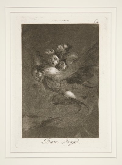 Bon Voyage (Bon Voyage), pl. 64 A szeszélyek című sorozatból alkotó: Francisco de Goya