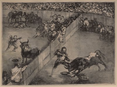 Bikaviadal egy megosztott gyűrűben alkotó: Francisco de Goya