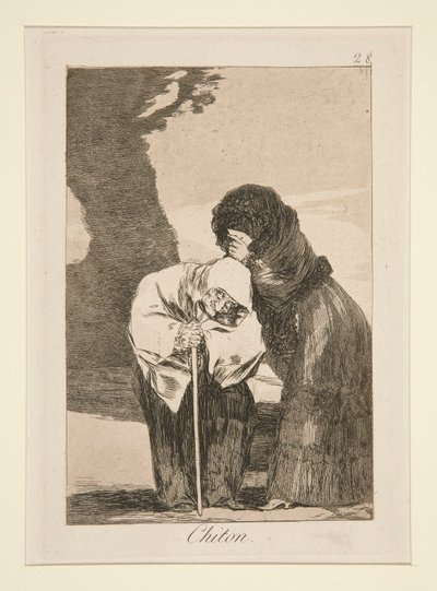 Chiton (Hush), pl. 28 a Los caprichos sorozatból alkotó: Francisco de Goya