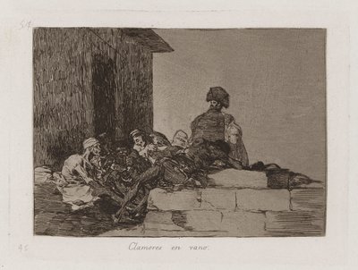 A fellebbezések hiábavalóak, a The Disasters of War 54. táblája alkotó: Francisco de Goya
