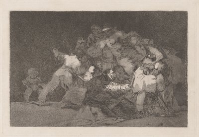 Folly tábornok, más néven a macska és a bhakta ruhája, a Los disparate (A közmondások) sorozatból alkotó: Francisco de Goya