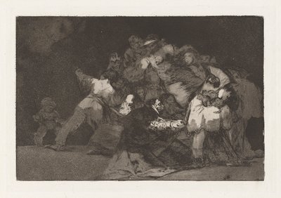 Folly tábornok, más néven A macska karmai és egy bhakta ruhája, a Los disparate (A közmondások) sorozatból alkotó: Francisco de Goya