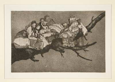 Különféle ridiculo (Ridiculous Folly), pl. 3 a Los proverbios sorozatból alkotó: Francisco de Goya