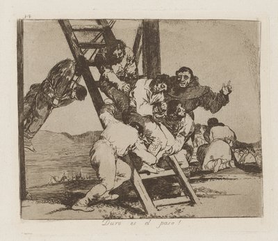 Nehéz a lépés! (Tétel alkotó: Francisco de Goya