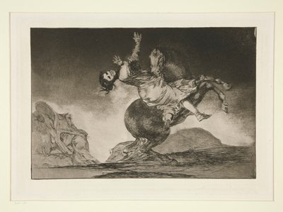 A raptorló (The Horse Abductor), pl. 10 a Példabeszédek sorozatból alkotó: Francisco de Goya