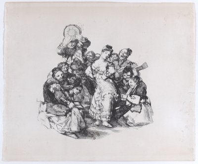 El vito Az andalúz tánc, kb. 1825-1826., kb. 1825-1826. alkotó: Francisco de Goya