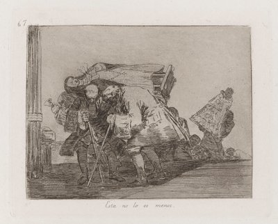 Ez nem kevésbé, 67. tábla a The Disasters of War-ból alkotó: Francisco de Goya