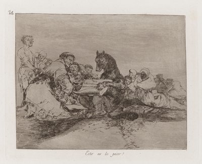 Ez a legrosszabb! (Ez a legrosszabb!), 74. tábla a The Disasters of War-ból alkotó: Francisco de Goya